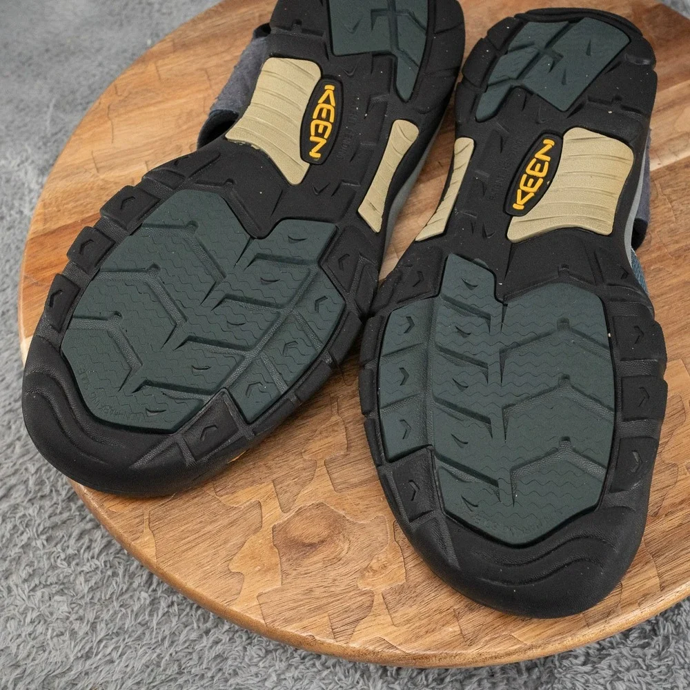 Men's KEEN Newport H2 WP Waterproof Sandals Trail Shoes Size US 10 Navy/Gray